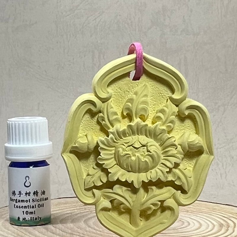 五色开运石 藏传佛教八宝吉祥 香氛扩香石 系列三 附5ml 纯精油 - 香薰/精油/线香 - 水泥 灰色