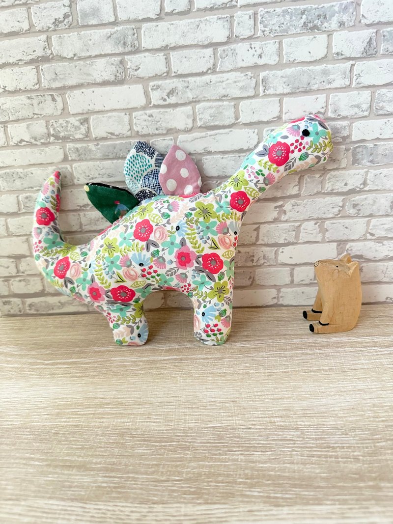 纯棉宝宝安抚小恐龙-勇气花朵 - 玩具/玩偶 - 棉．麻 多色