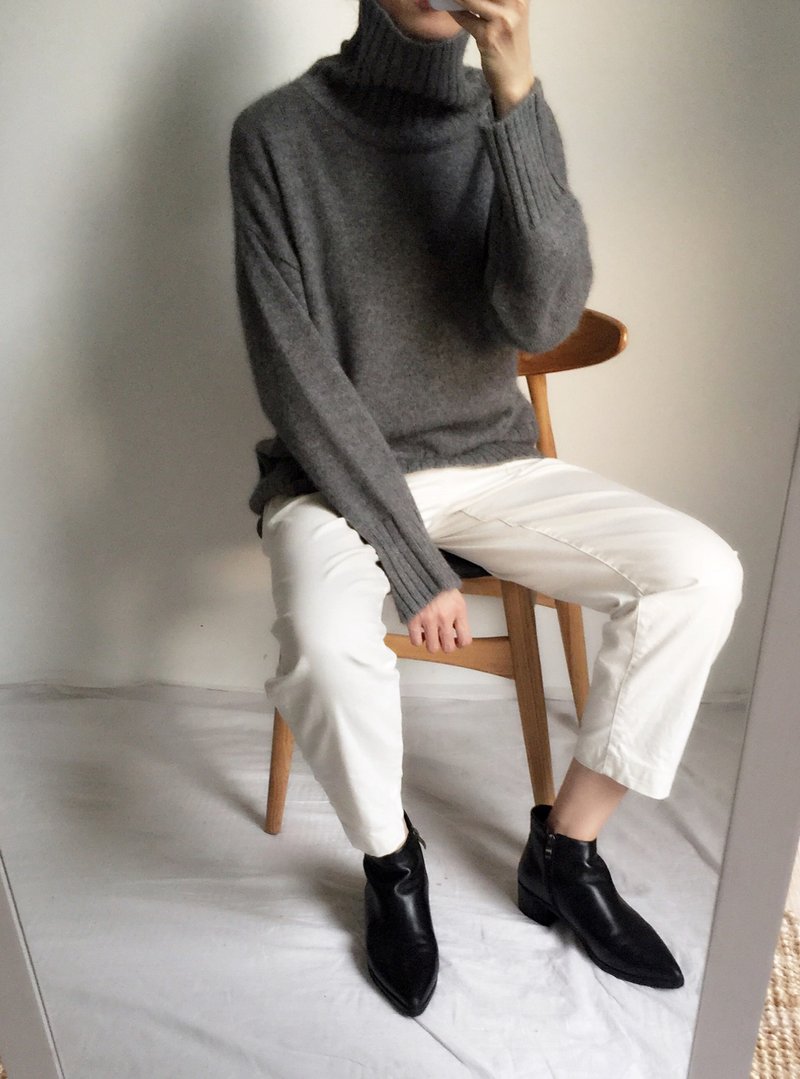 Ombre Sweater 宽松套头高领羊毛毛衣 多色 - 女装针织衫/毛衣 - 羊毛 