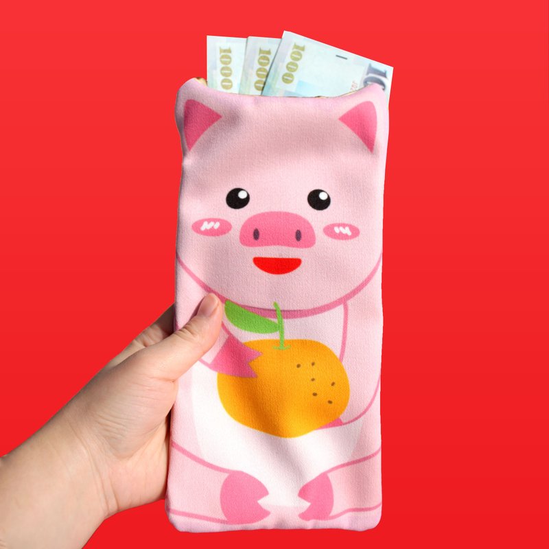 猪事大吉红包收纳袋 利是 猪年红包 - 红包/春联 - 聚酯纤维 粉红色