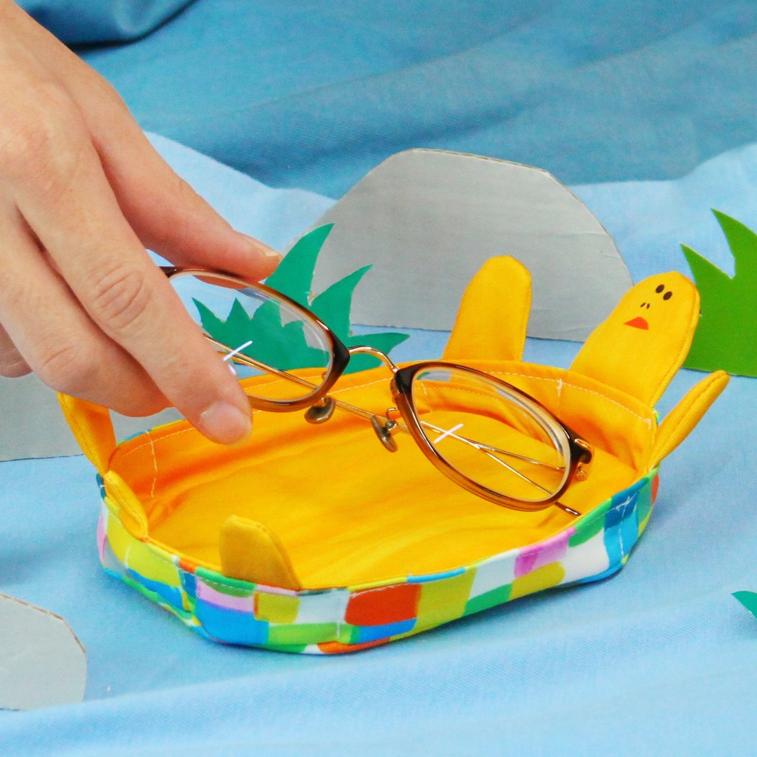 Wake Up Turtle Tray - 其他 - 聚酯纤维 黄色