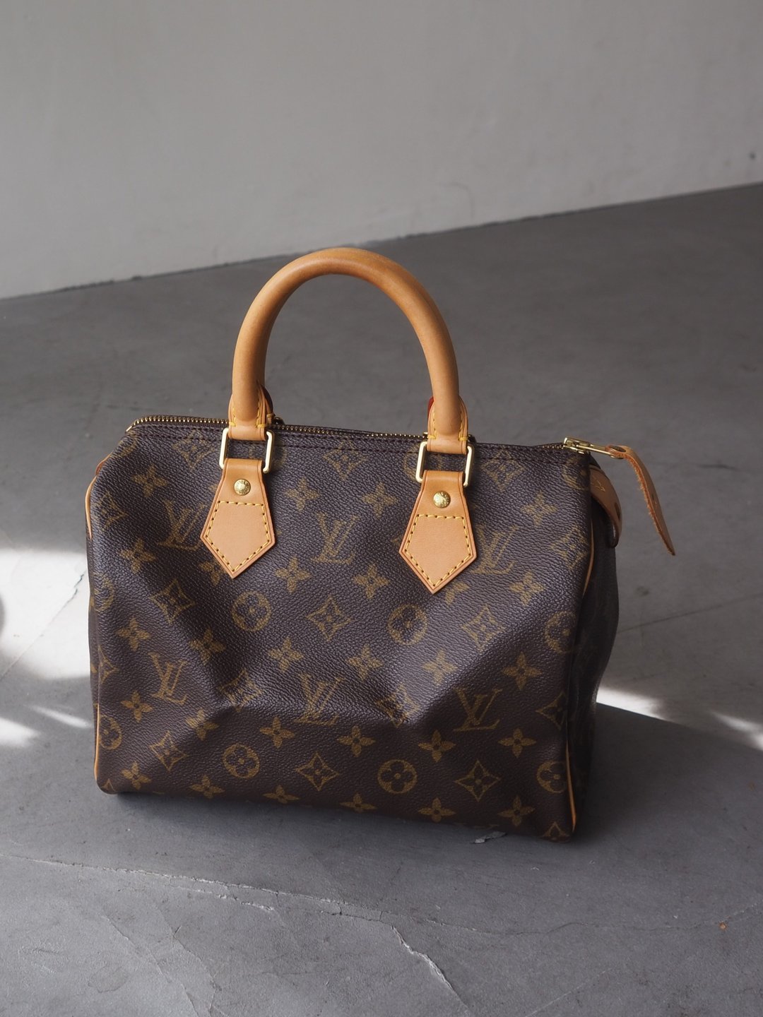 LOUIS VUITTON 路易威登 Speedy 25 Monogram 经典手提包 古董包 - 手提包/手提袋 - 真皮 咖啡色