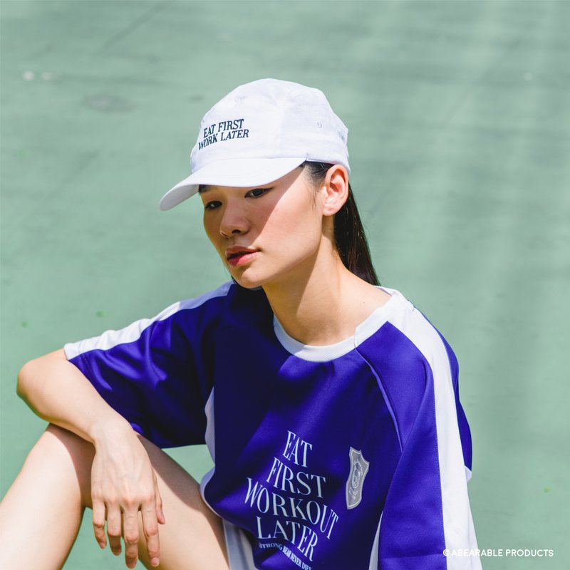 EAT FIRST WORK OUT LATER（蓝色）- 夜光运动衫 - 中性连帽卫衣/T 恤 - 其他材质 蓝色