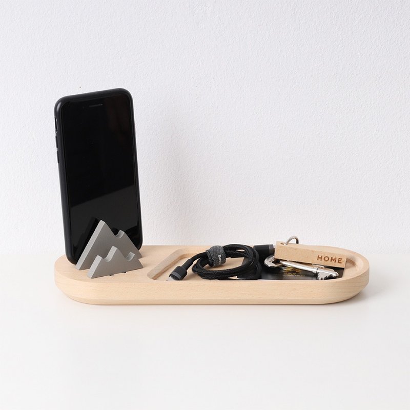 Pana Objects 群山置物盘 - 置物架/篮子 - 木头 咖啡色