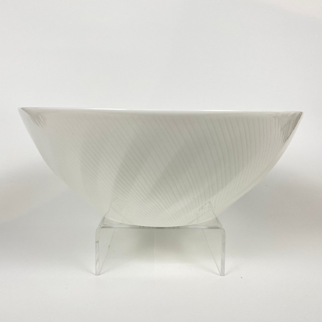 【Narumi】Sense White 食感纯白骨瓷餐碗(23cm) - 碗 - 陶 白色