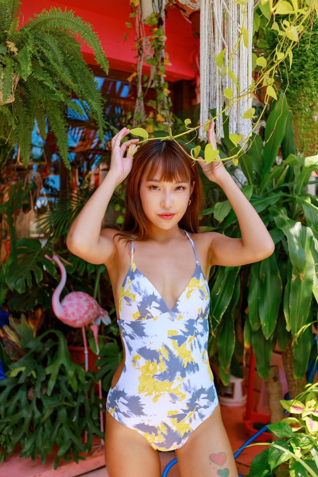 能量系列 美胸曲线连身衣 - 女装泳衣/比基尼 - 聚酯纤维 