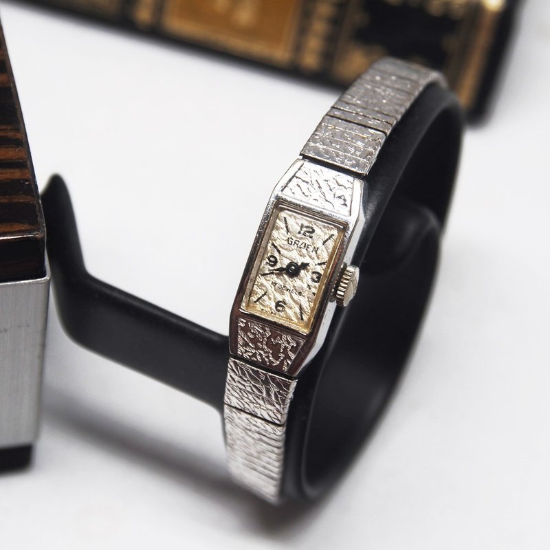 1950 年代 瑞士Gruen 机械表 - 女表 - 其他金属 银色