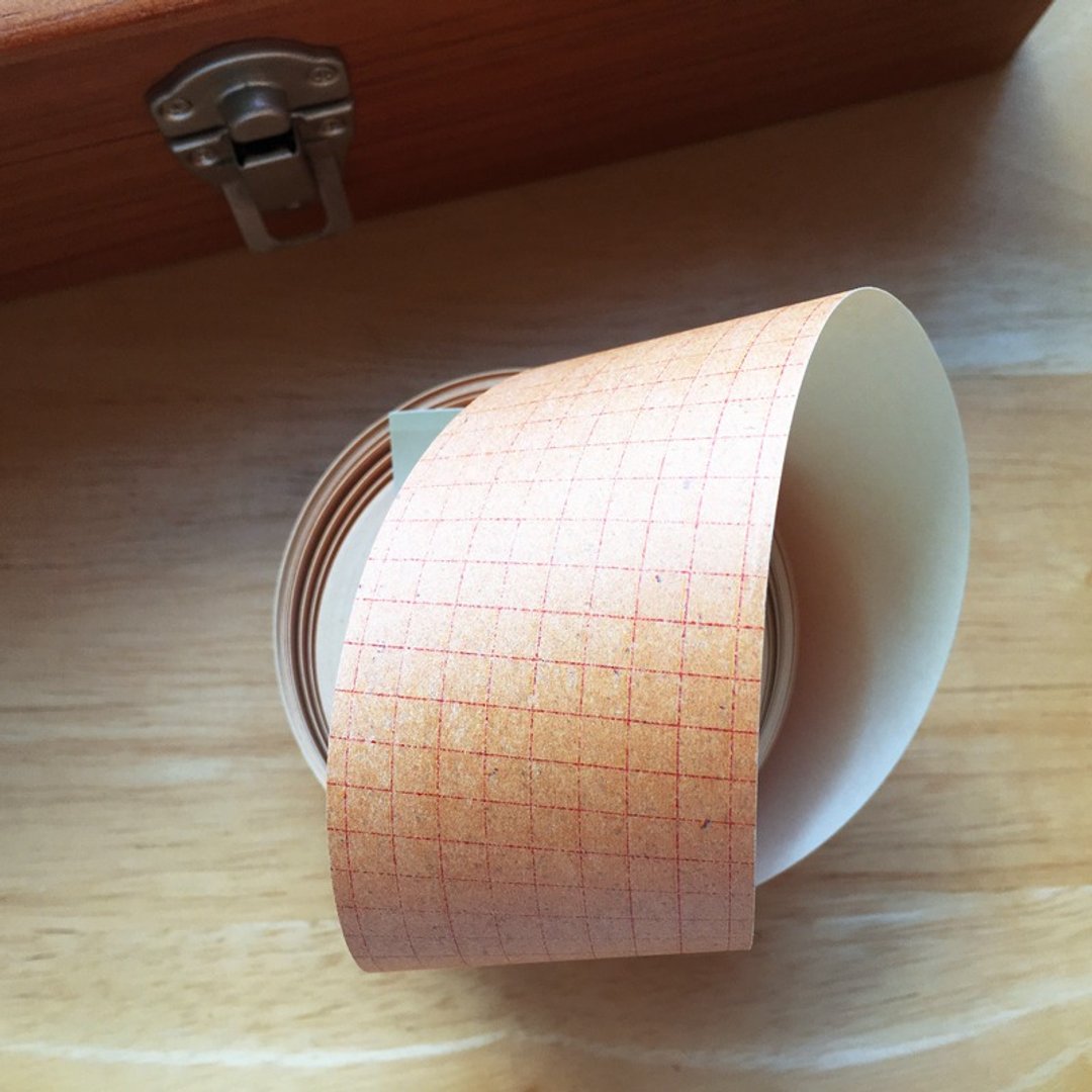 仓敷意匠 x 井上阳子 牛皮纸胶带【45mm 赤方眼 (45214-01)】 - 纸胶带 - 纸 卡其色