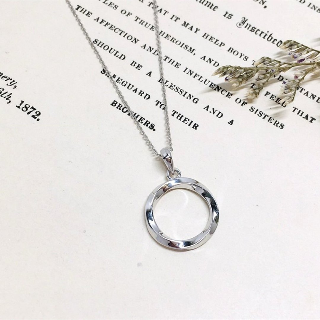 【Jewelry Ya 茱丽叶】经典个性 - 圆圈 - 白金项链 - 项链 - 贵金属 