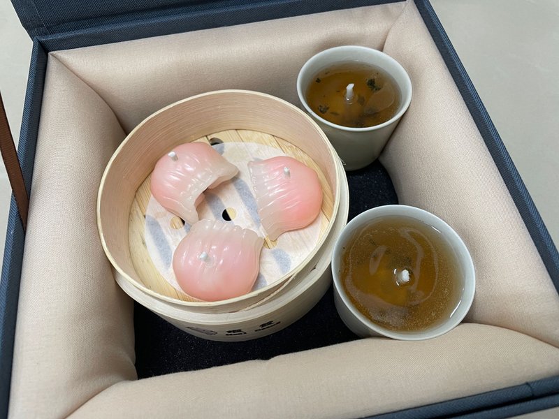 (礼盒装)点心蜡烛系列 - 虾饺蜡烛 礼物 手信 香港 - 蜡烛/烛台 - 蜡 