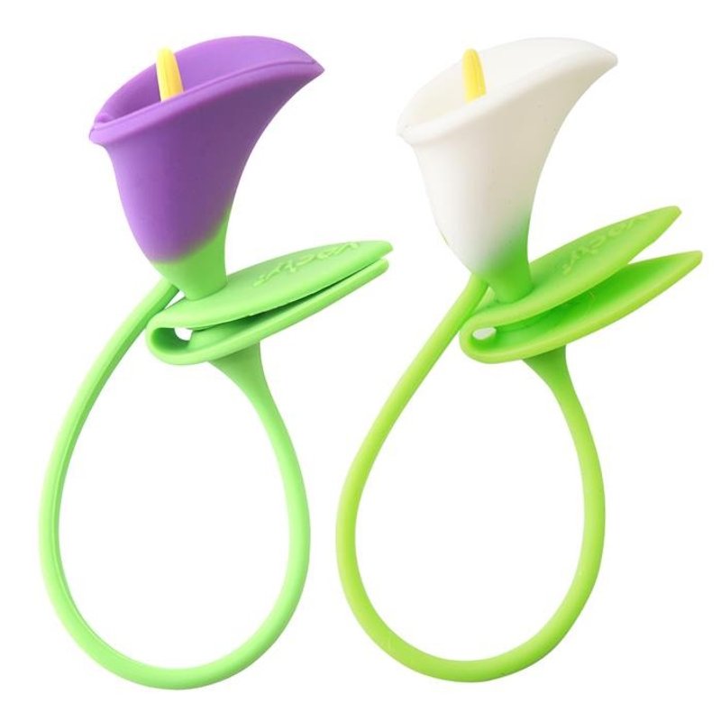 Vacii Calla 海芋卷线器 - 艳紫&白 - 卷线器/电线收纳 - 硅胶 多色