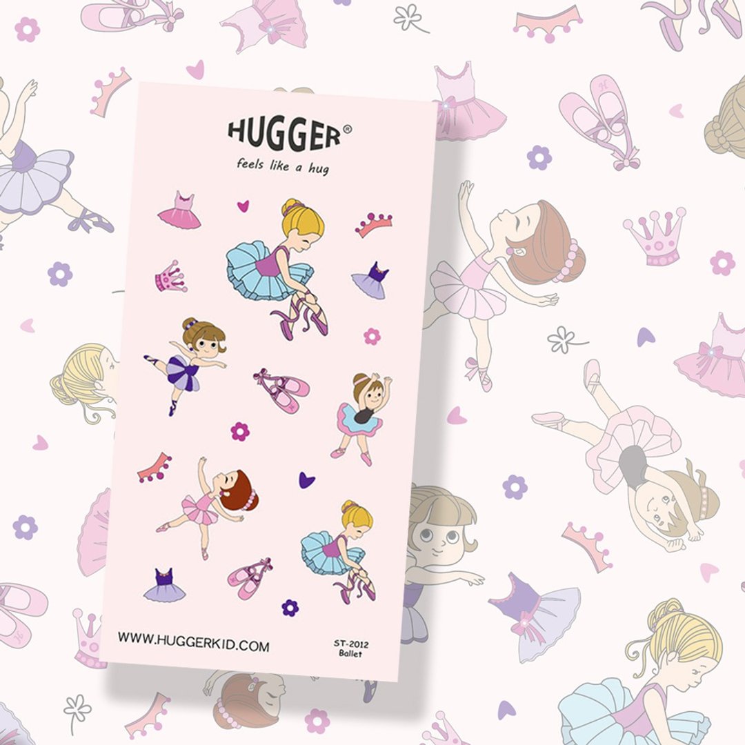 HUGGER 割型贴纸 图样-芭蕾舞女伶 背包同款花色 - 贴纸 - 防水材质 粉红色