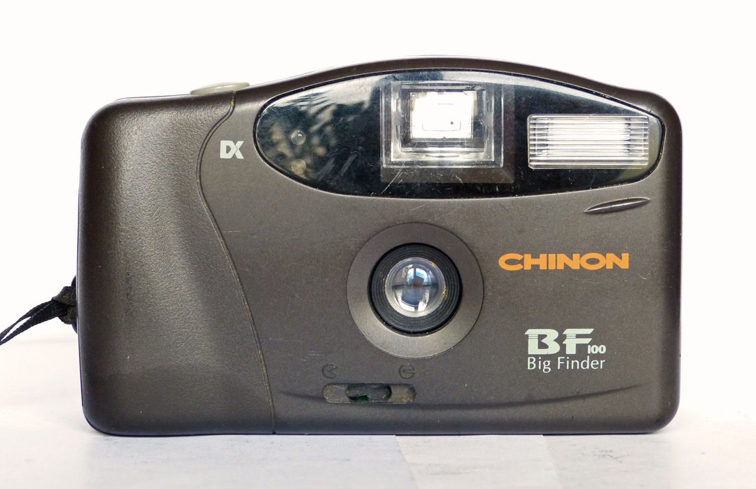 Chinon BF100 Big Finder 随身傻瓜底片相机 35mm 附背带 - 相机 - 塑料 黑色