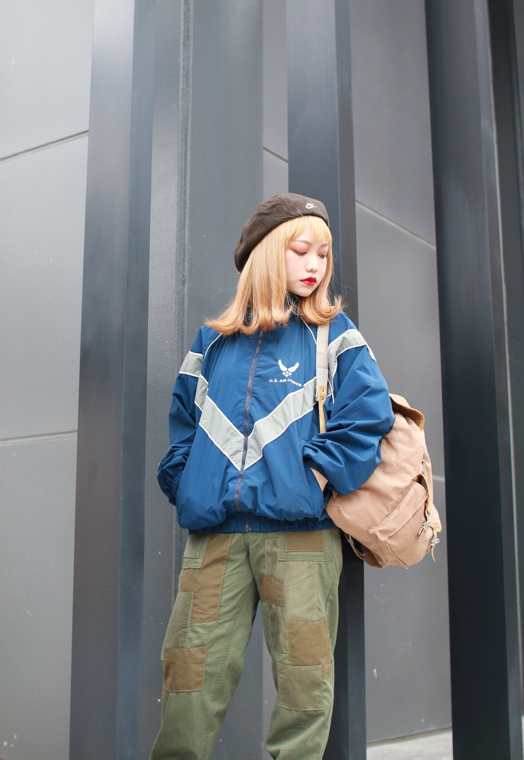Back to Green:: 美国空军训练外套Army //Vintage Jacket - 男装外套 - 尼龙 