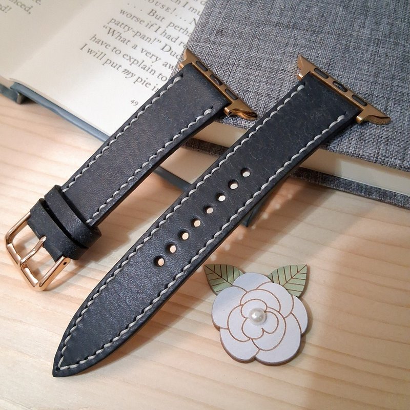 【情人节/生日礼物】手工皮革 Apple Watch 表带 / 意大利植鞣革 - 表带 - 真皮 