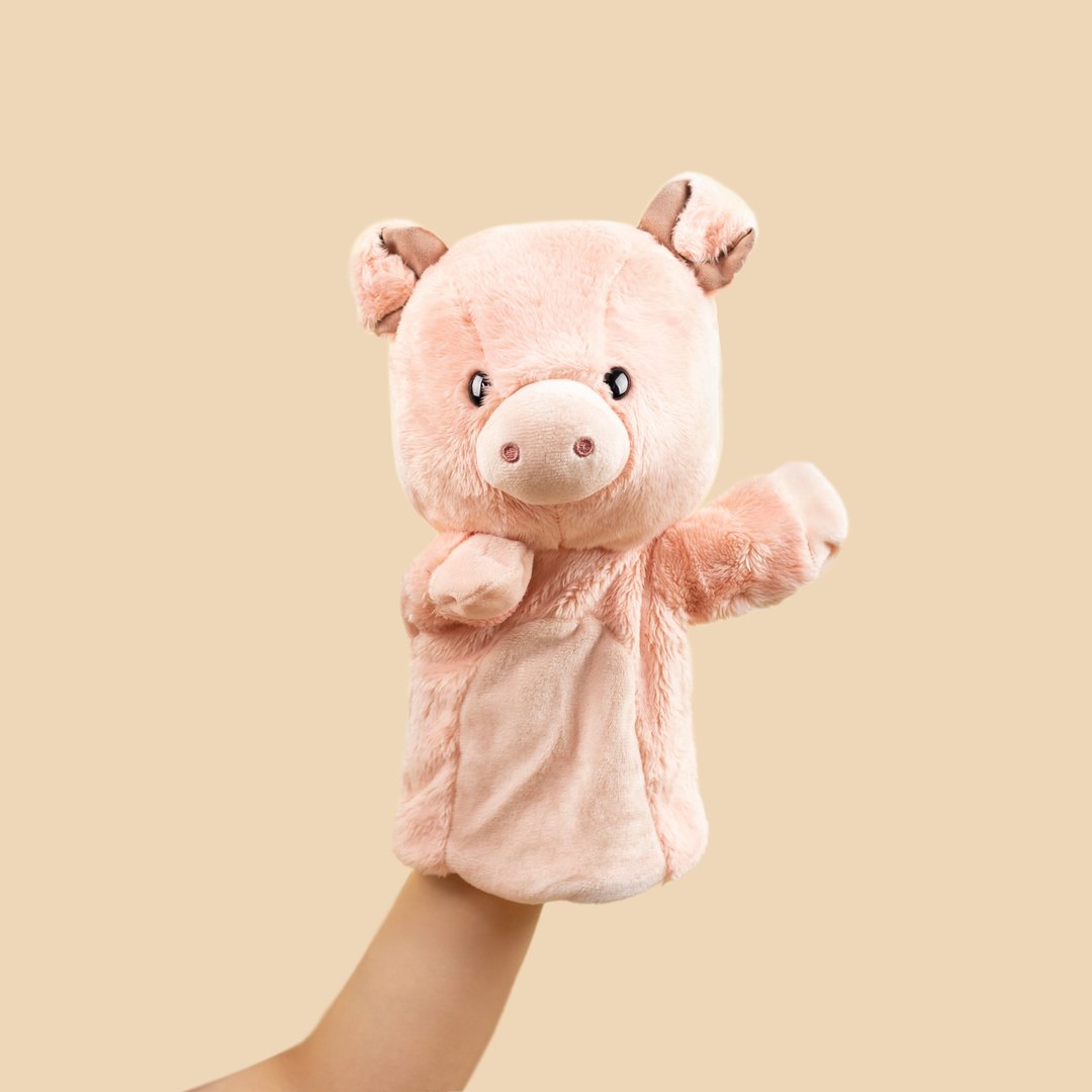 SimpliCute | Scott the Pig Hand Puppet 小猪仔手偶 - 玩偶/公仔 - 其他人造纤维 粉红色