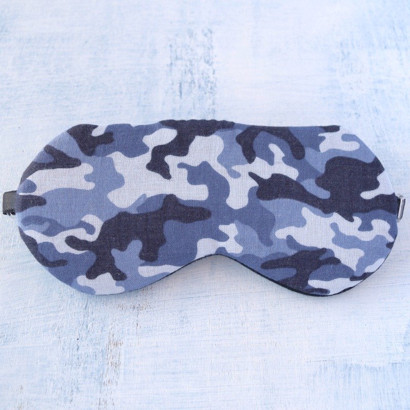 迷彩 眼罩/旅行/睡眠 - 眼罩 - 棉．麻 灰色