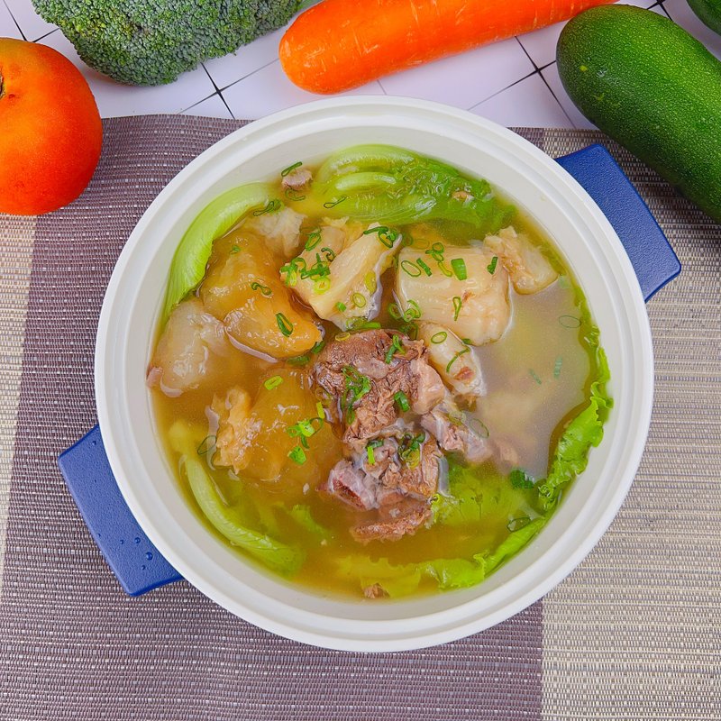 【搭嘴好食】即食清炖半筋半肉牛肉汤(500g/包) - 料理包 - 新鲜食材 白色