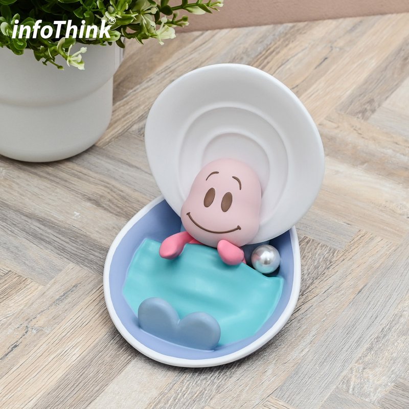 【超萌办公小物】小牡蛎公仔多功能手机支架 - 手机充电及周边 - 其他材质 粉红色