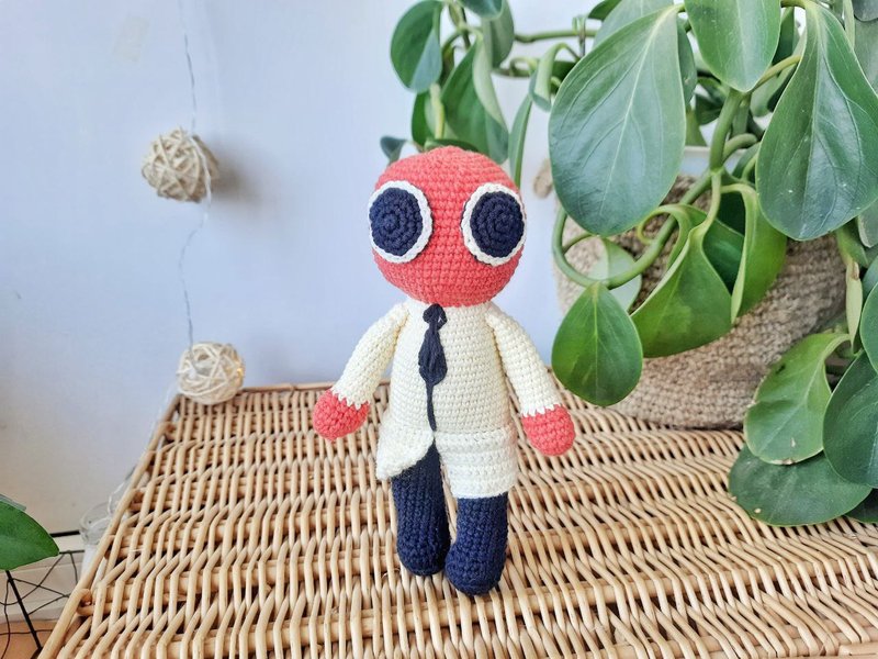 彩虹朋友玩具礼物。孩子们的毛绒娃娃。红彩虹朋友Roblox - 玩具/玩偶 - 棉．麻 蓝色