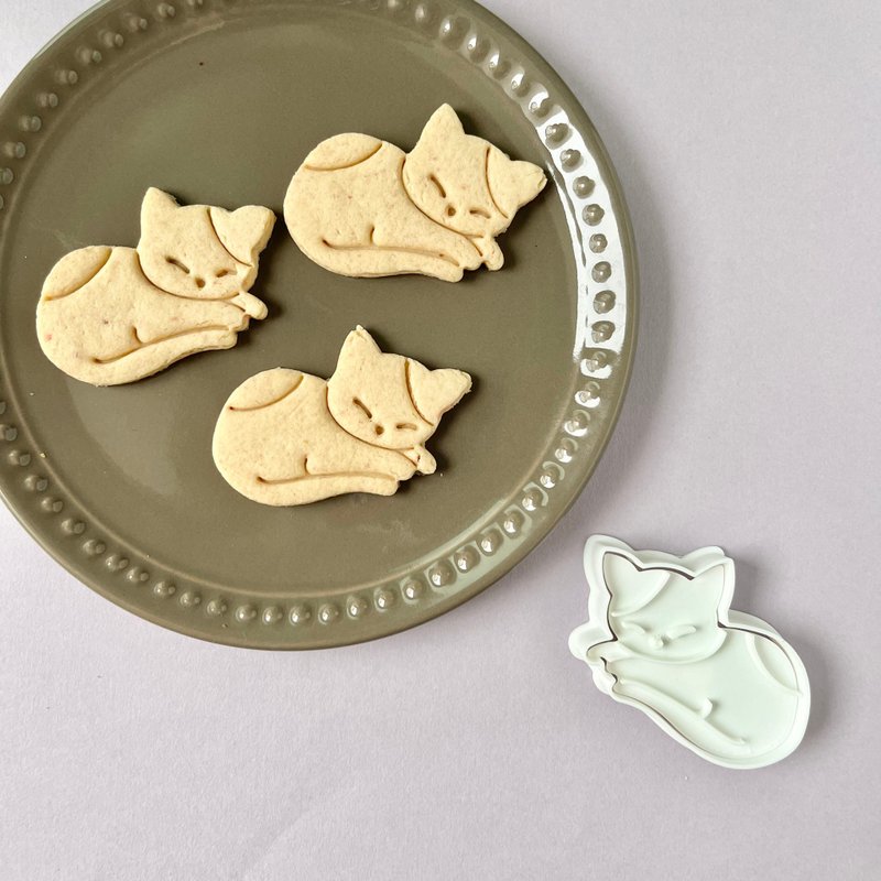 [饼干模具] 睡猫 - 厨房用具 - 塑料 