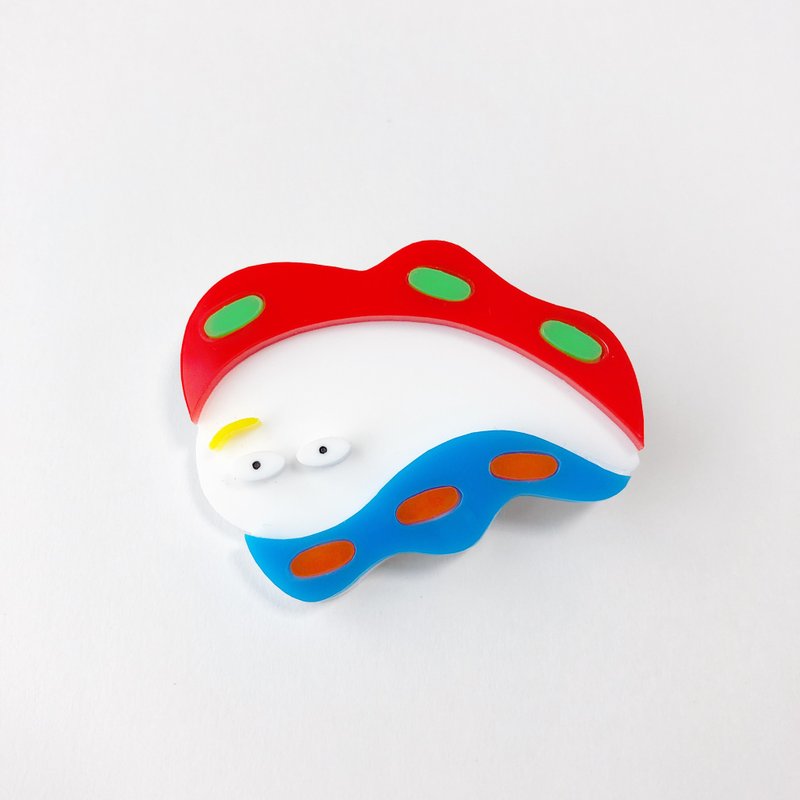 Nudibranch brooch - 胸针 - 压克力 白色