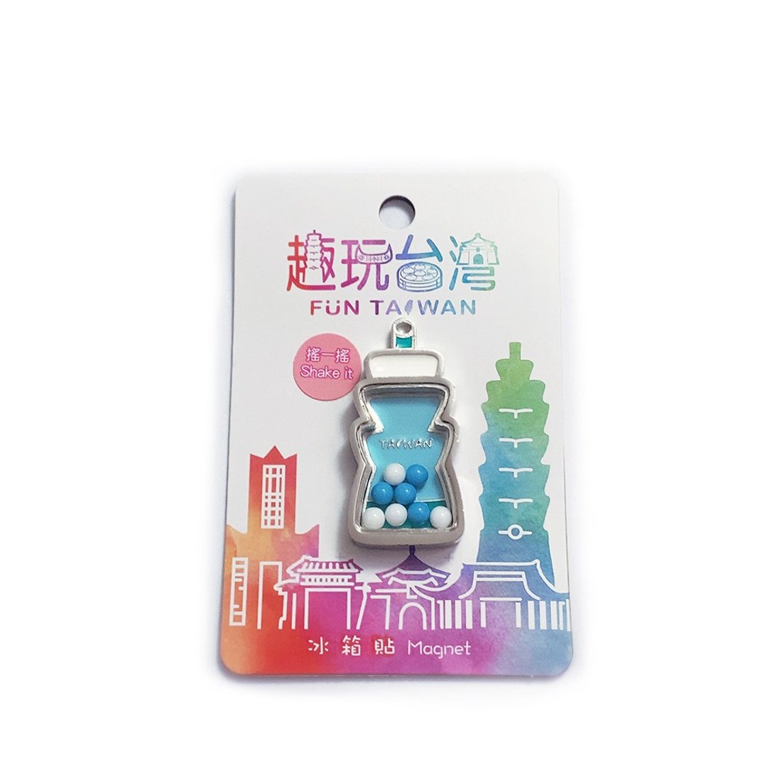 Ruyi 趣玩台湾冰箱贴/磁铁－摇摇 101－蓝色 - 冰箱贴/磁贴 - 其他金属 银色