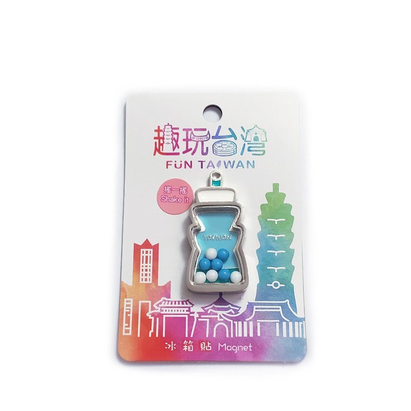 趣玩台湾磁铁－摇摇101－蓝色 - 冰箱贴/磁贴 - 其他金属 银色