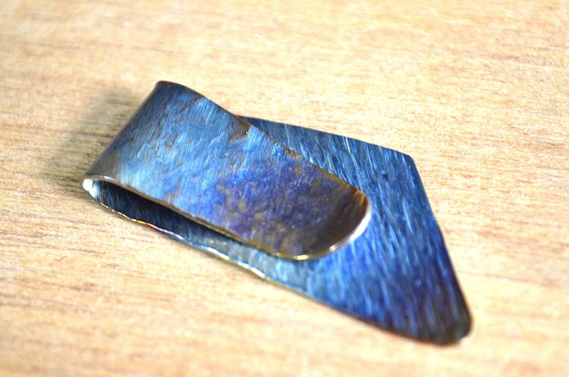 Titanium money clip・纯钛钱夹・粗糙金属砧・订制生产 - 皮夹/钱包 - 其他金属 多色