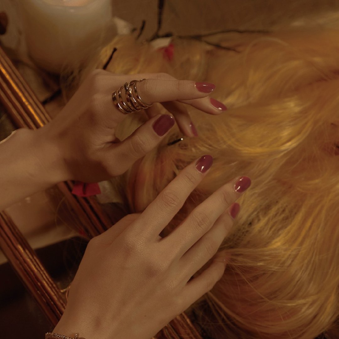 BG1634 Rapunzel gel nail - 指甲油/指甲贴 - 其他材质 紫色