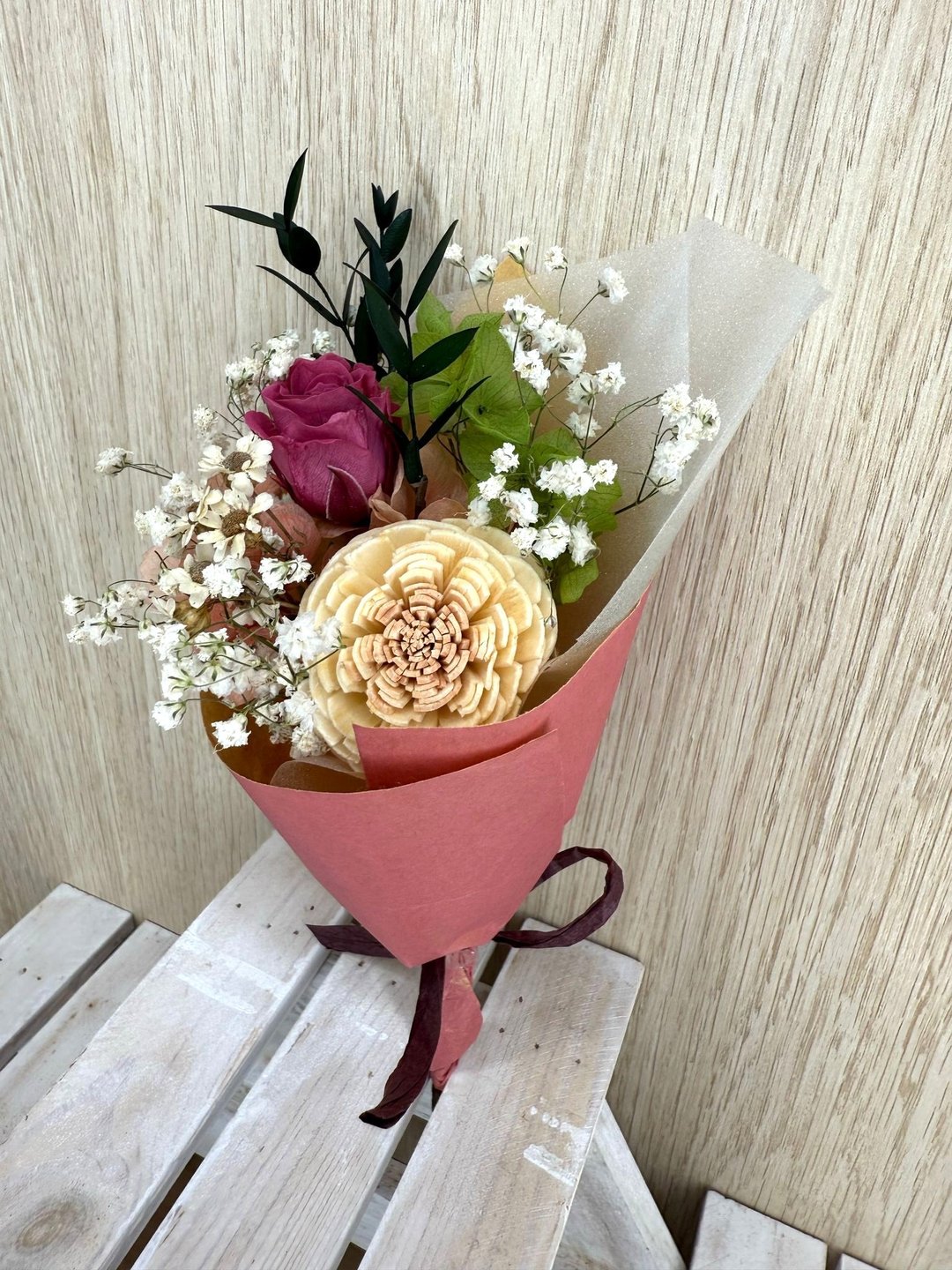 毕业季主题花卉 扩香索拉花小花束-3 - 干燥花/捧花 - 植物．花 