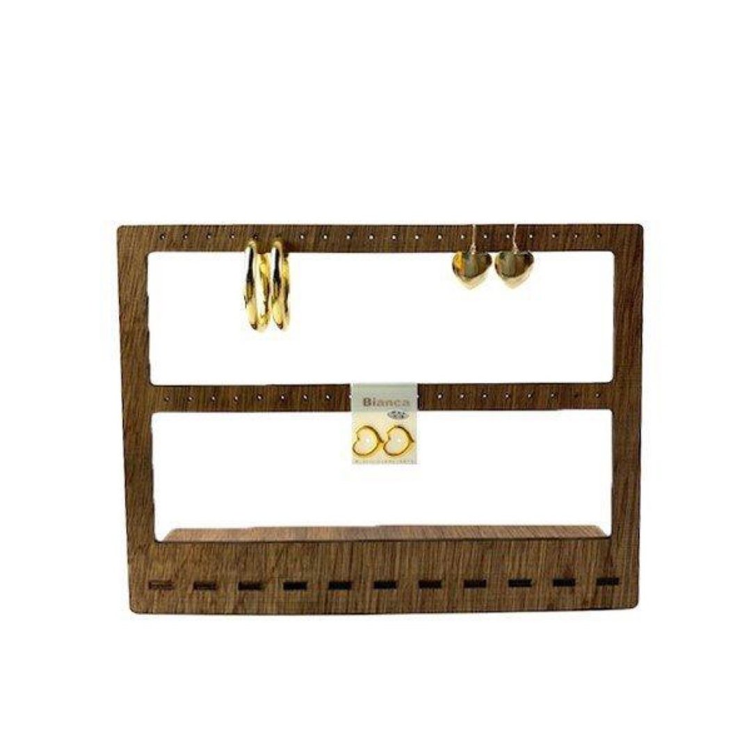 20 pairs of earring stands - 收纳用品 - 木头 咖啡色