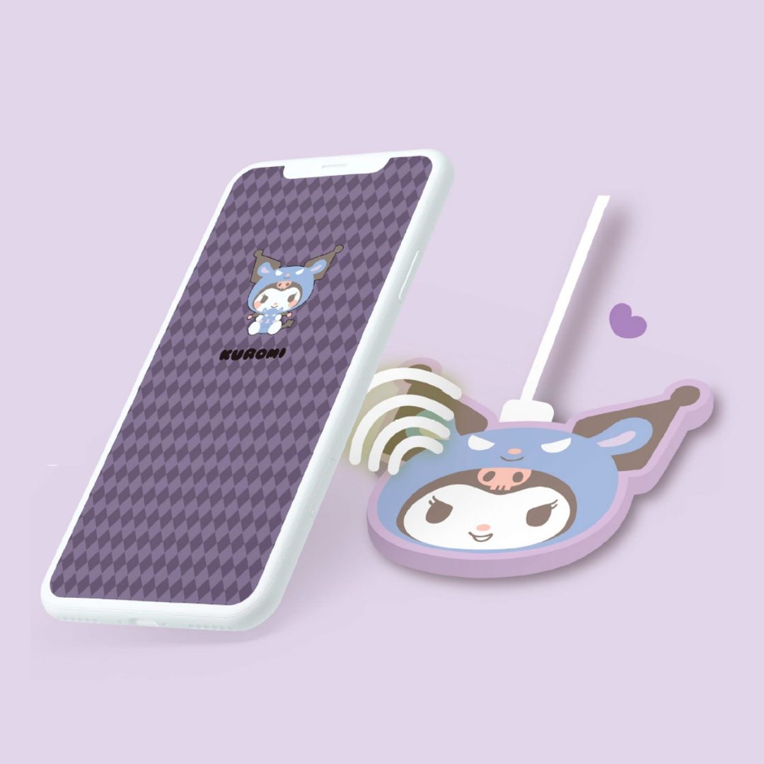 Kuromi x thecoopidea 15W 快速无线充电垫 - 数码小物 - 其他材质 紫色