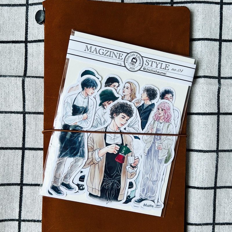 季季Chichi // MAGZINE STYLE no.4 // 不只有男子workstyle 18入 - 贴纸 - 纸 