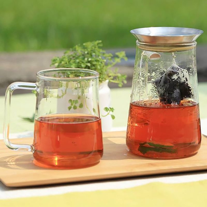 【台湾宜龙】金点设计奖|时尚盖滤系列_茶觉360玻璃壶650ml(五款) - 茶具/茶杯 - 玻璃 透明