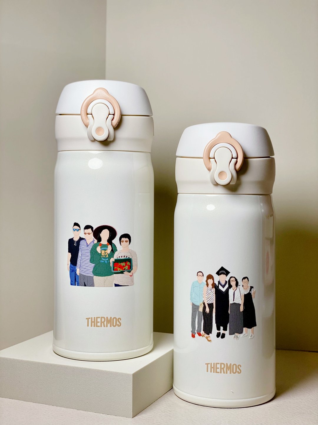 【定制保温瓶】热销王/膳魔师不锈钢真空保温瓶/350ml/500ml - 保温瓶/保温杯 - 其他材质 白色