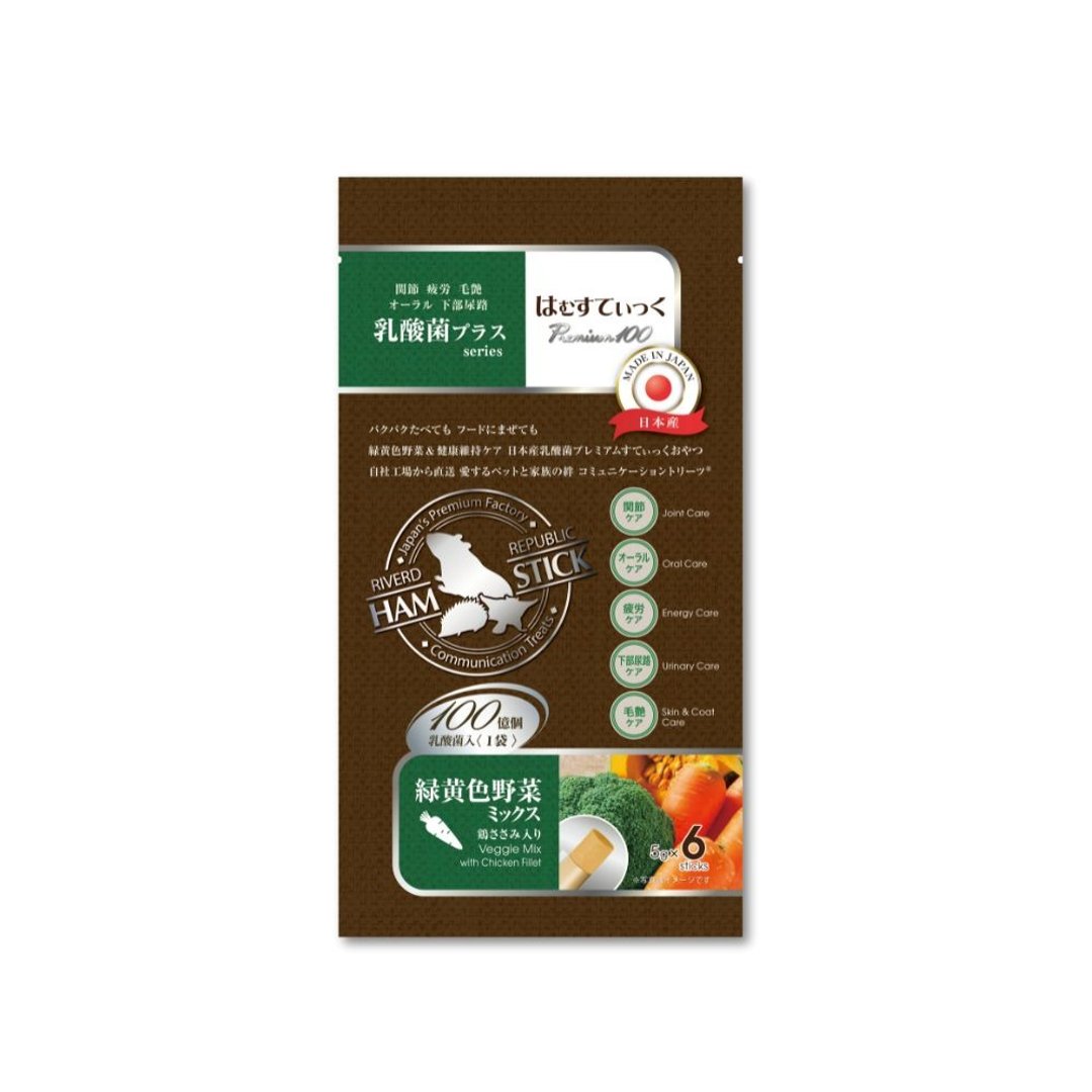 小动物 (特宠) 迷你棒乳酸菌营养泥 - 蔬菜鸡胸 - 5gx6 入 - 零食/点心 - 其他材质 白色