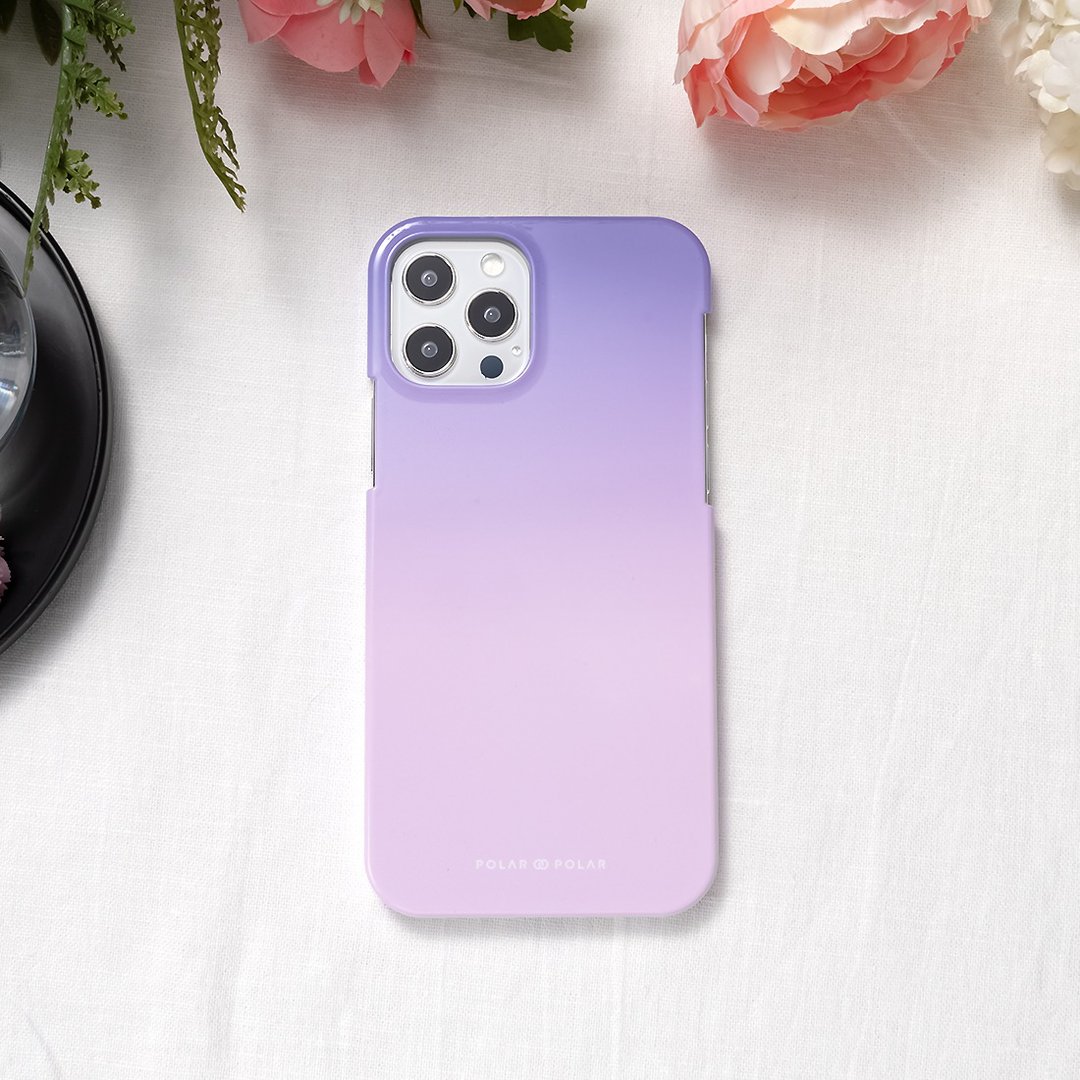 iPhone / Samsung 紫蓝色粉彩 半包硬壳 手机壳【定制】 - 手机壳/手机套 - 塑料 紫色