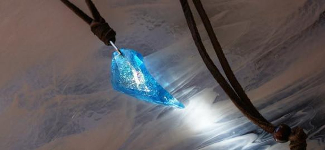 [Made to order] ICE FANG --Ice Fairy - - 项链 - 玻璃 蓝色
