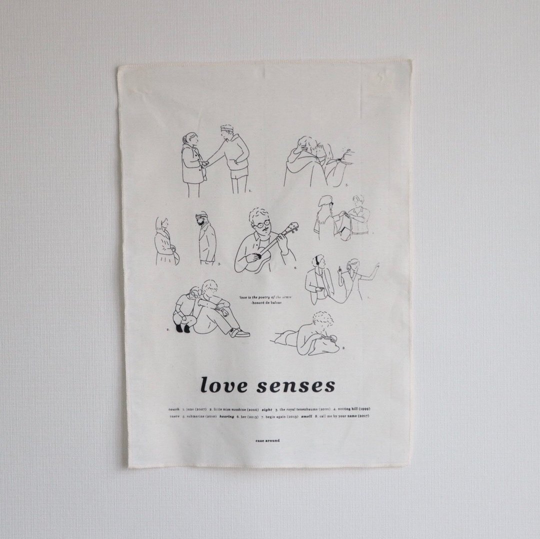 Fabric Poster - Love Senses - 海报/装饰画/版画 - 棉 卡其色