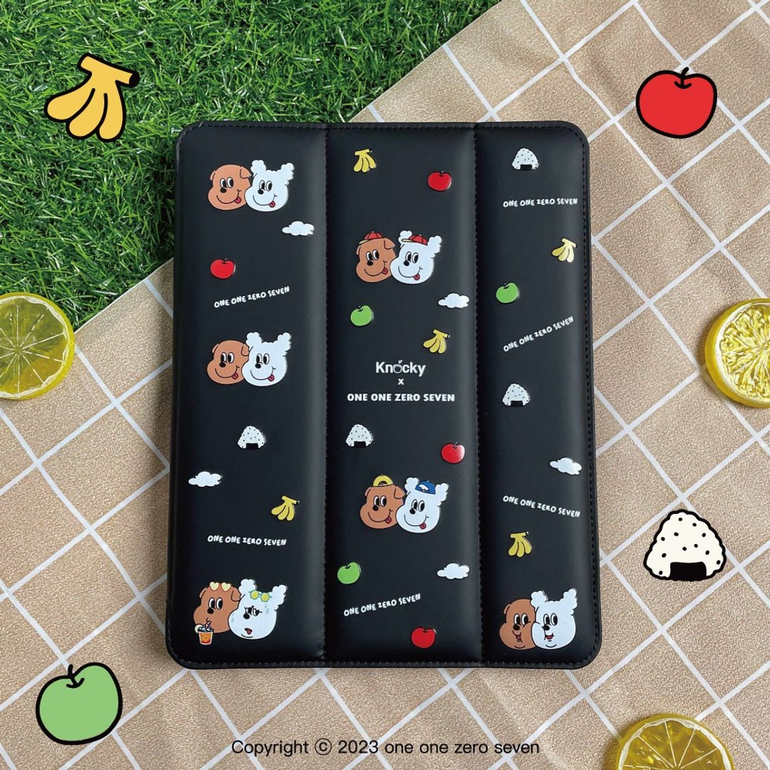 iPad 插画家联名 羽绒保护壳【Happy Picnic Day】 - 平板/电脑保护壳 - 其他材质 黑色