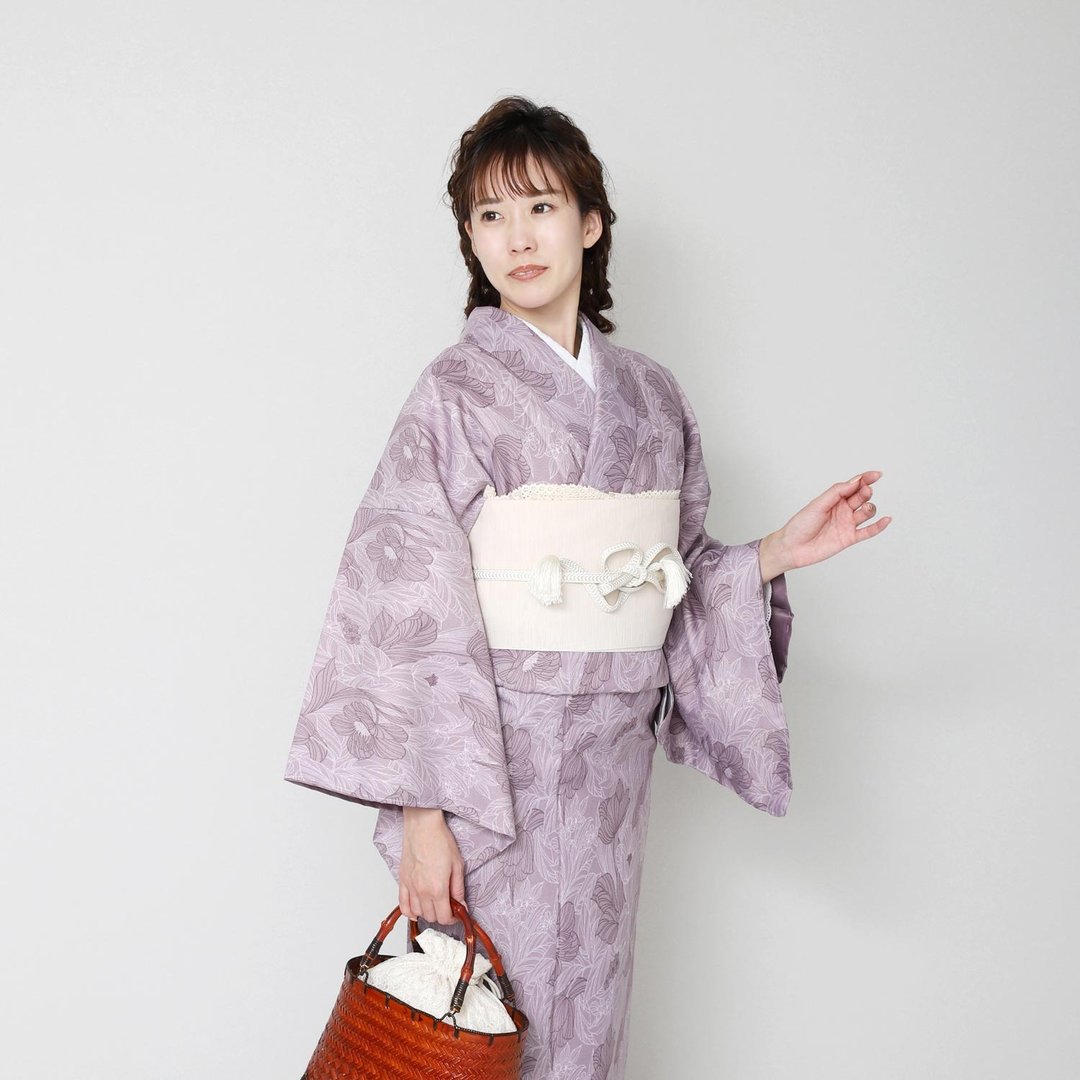 和服 单品 女 日本 Awase kimono M L km-aw30 - 其他 - 聚酯纤维 多色