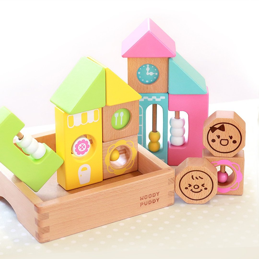 【WOODY PUDDY】音感逻辑积木城堡组 - 知育玩具 - 玩具/玩偶 - 木头 多色