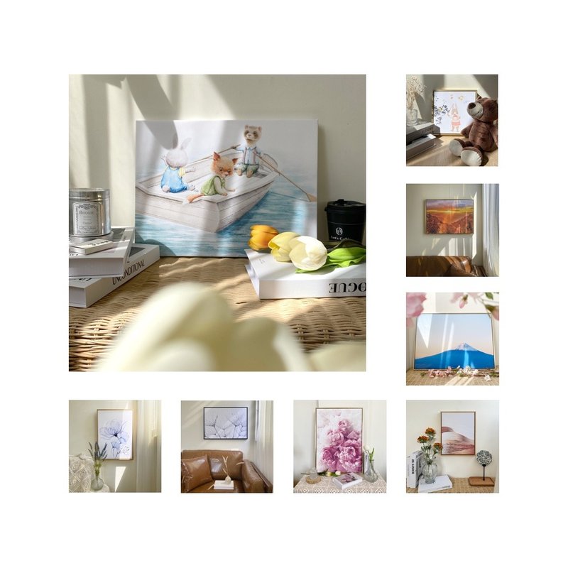 福利品优惠清仓 - 童趣插图挂画/风景摄影挂画/居家布置/房间装饰 - 海报/装饰画/版画 - 棉．麻 多色