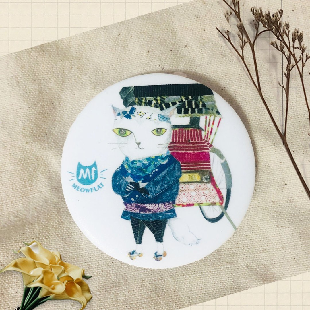 Meowflat 胸章/徽章/别针|旅行猫系列 - 徽章/别针 - 塑料 