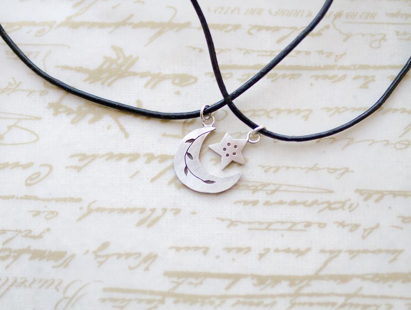 星月  男女对链 - 项链 - 其他金属 银色