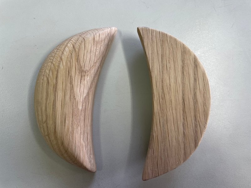 纯手工-白橡木 木掷茭杯 - 摆饰 - 木头 咖啡色