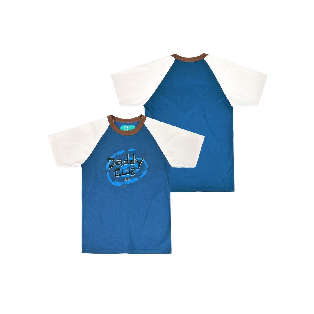 DADDYCLUB | Spiral Club T-shirt 可爱插肩袖T恤 - 男装上衣/T 恤 - 其他材质 