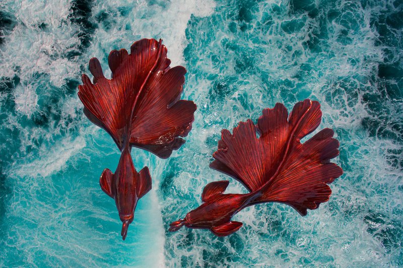 文化币|台南金工|金鱼造型|红铜|项链|吊饰|DIY|手作课程|礼物 - 金工/饰品 - 铜/黄铜 