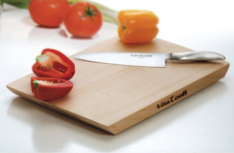 美国VitaCraft唯他锅【NuCook】台湾制云杉天然原木砧板(大) - 托盘/砧板 - 木头 咖啡色